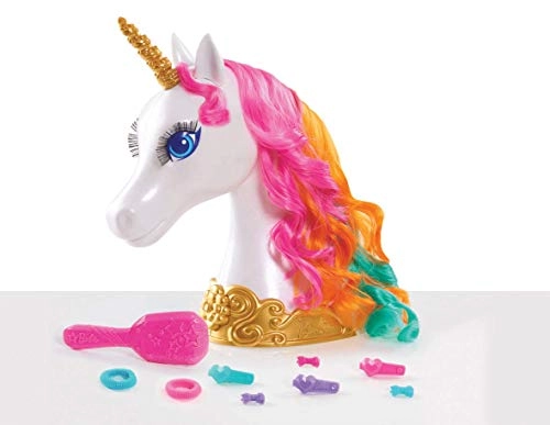 Unicorn Styling Head - 10 Styling Accessories Shimmer Stickers Ages 3+