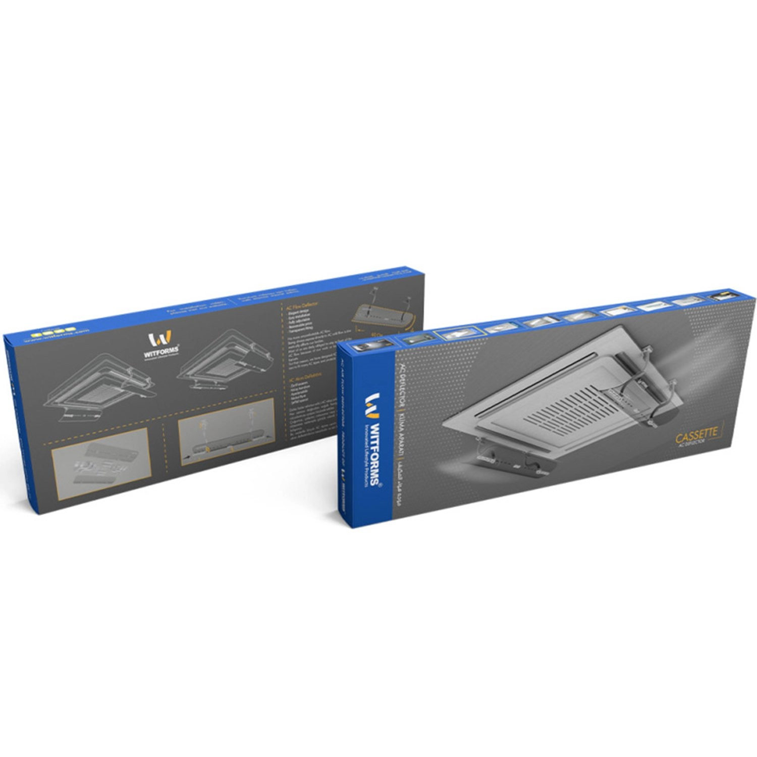 Cassette AC Air Deflector - Transparent 50cm-60cm