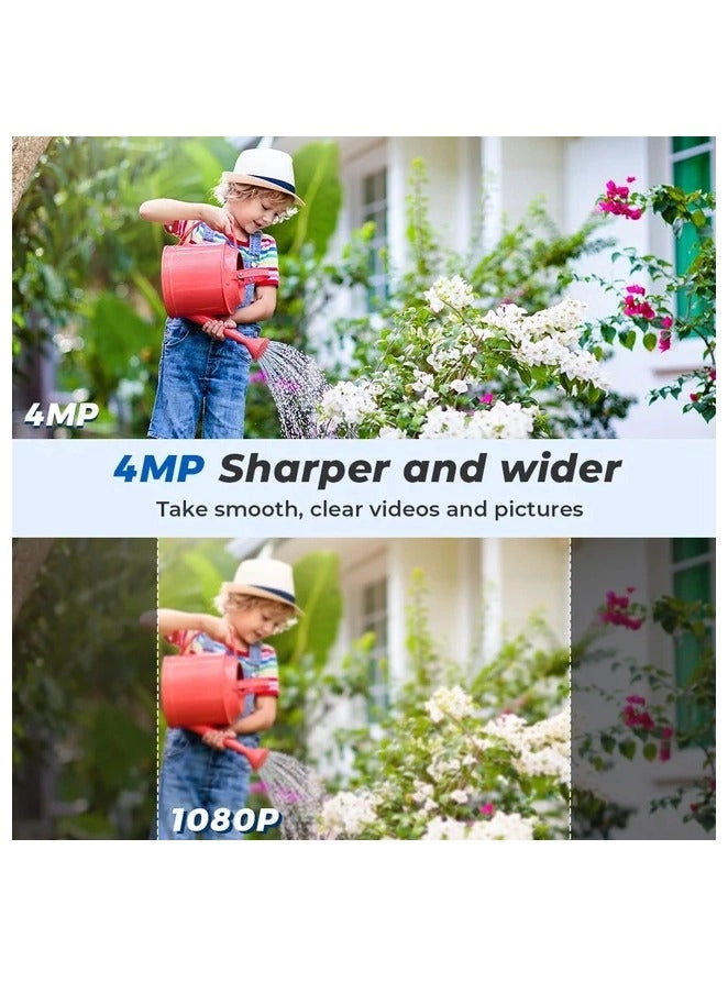 Dual Lens Solar Wi-Fi Security Camera 4MP