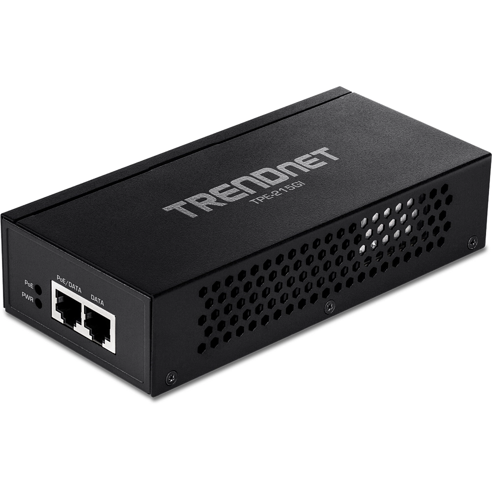 Trendnet (Renewed) TPE-215GI - 15.4W 30W 1 x 2.5G 1 x 2.5G PoE+ 2.5Gbps