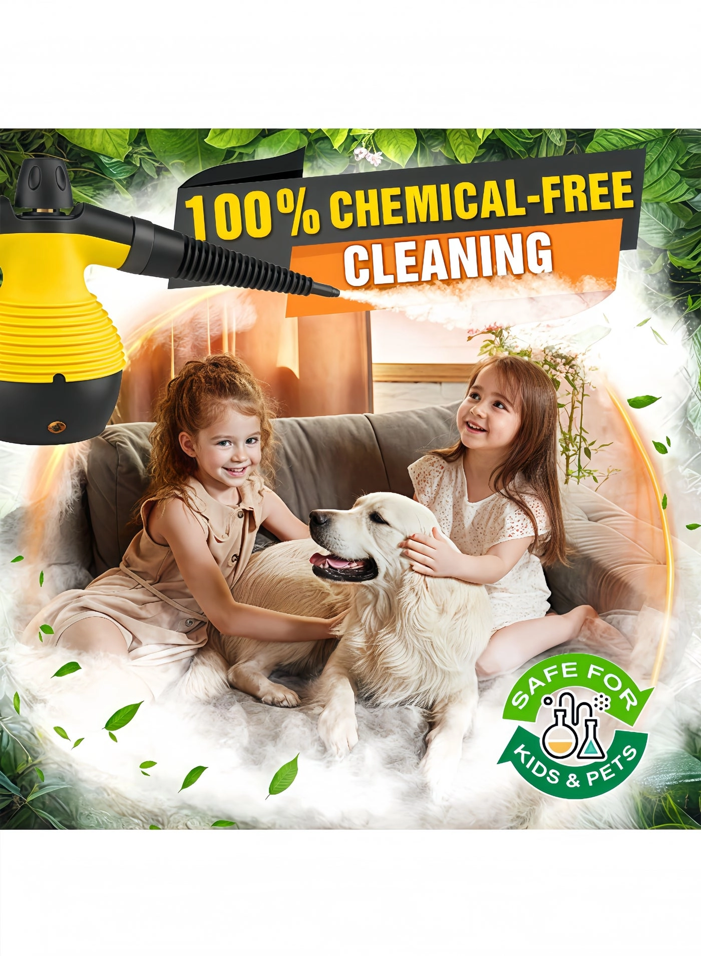 Handheld Pressurized Steam Cleaner - 12.8OZ