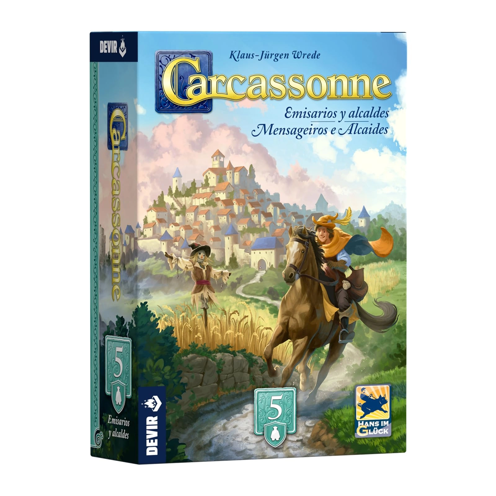 Devir Carcassonne: Emissaries and Mayors (Portuguese)