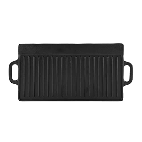 Cast Iron Griddle Pan - 19.9*9.3*0.6in Pre-seasoned