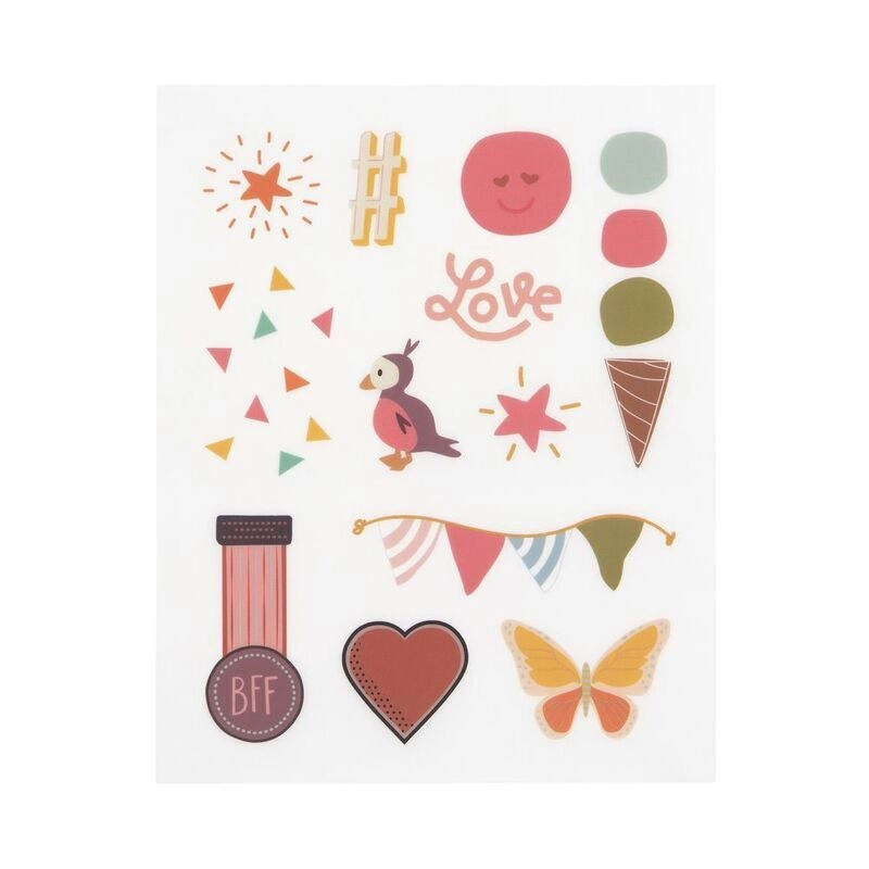 Stickers Rub On - Happy Bundle