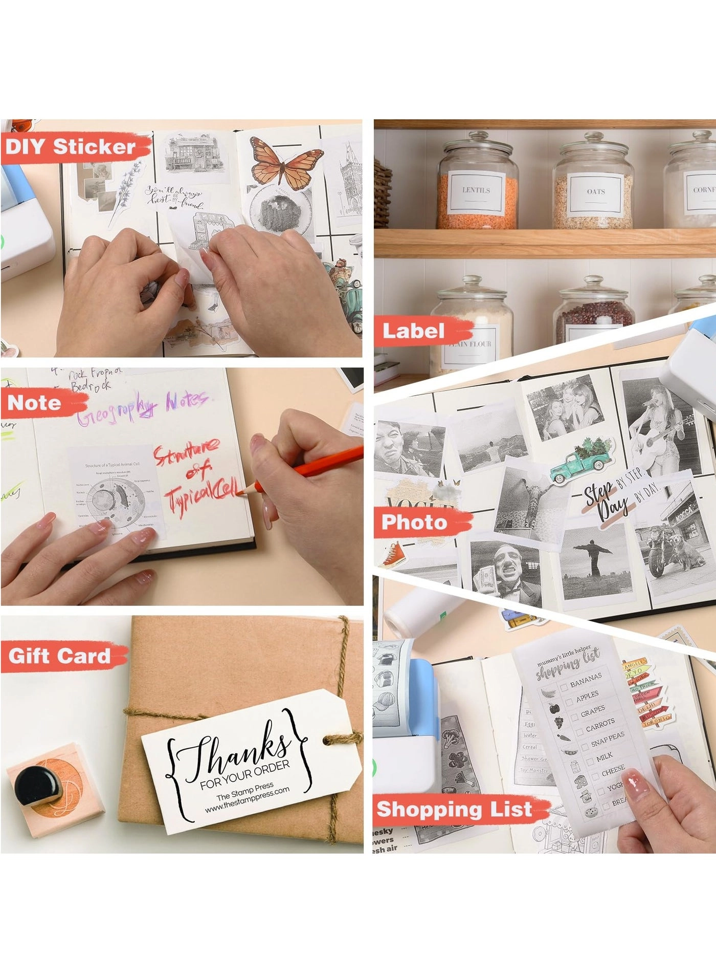 Thermal Mini Printer - Portable Inkless Bluetooth