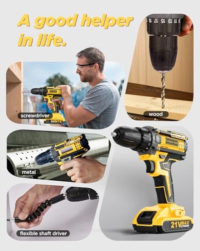 Cordless Drill - 2x 2.0Ah