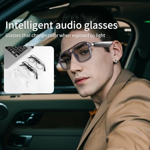 Smart Bluetooth Glasses - Bluetooth 5.4 Silver