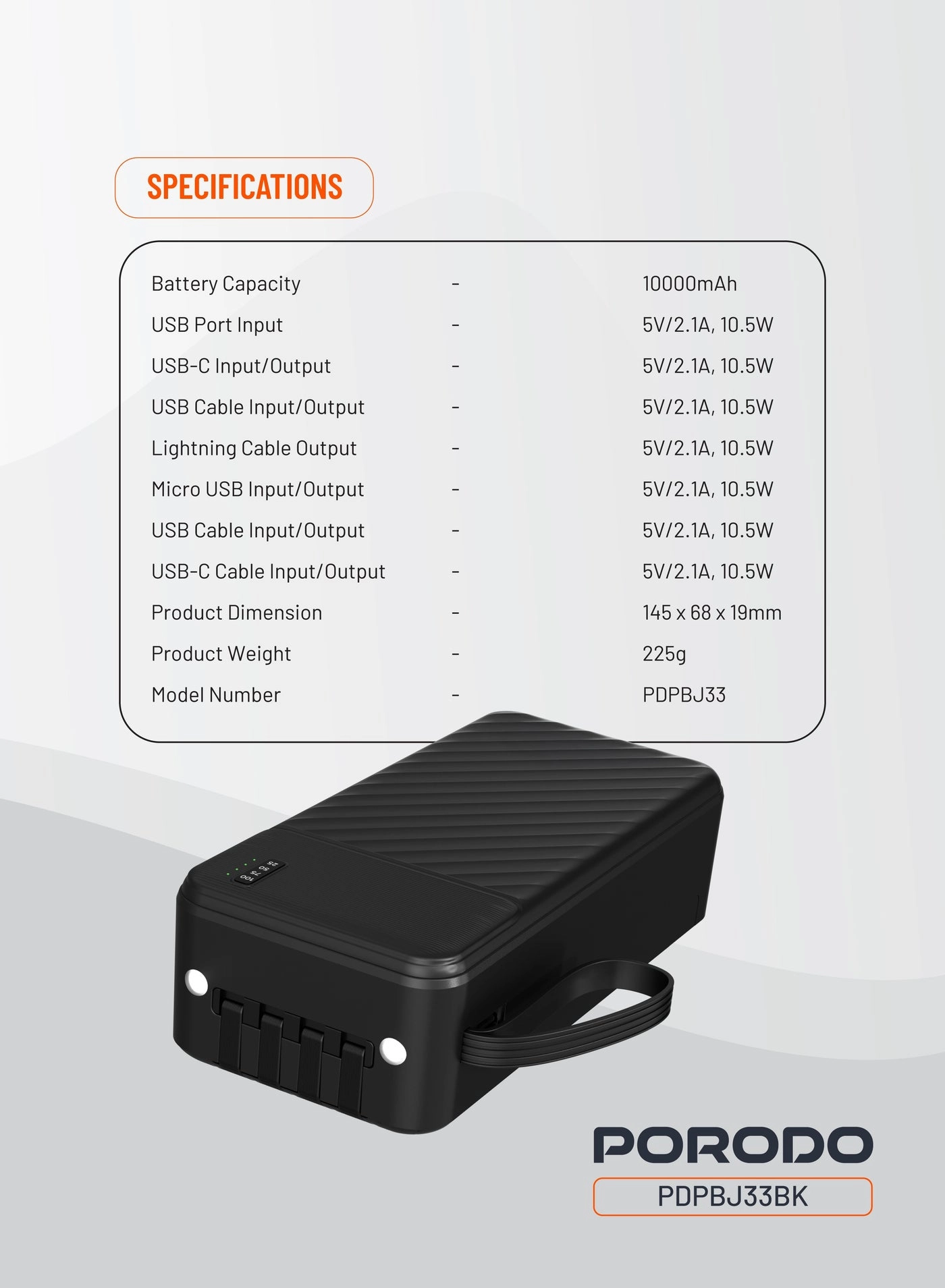 PIANO - 10000mAh 10.5W