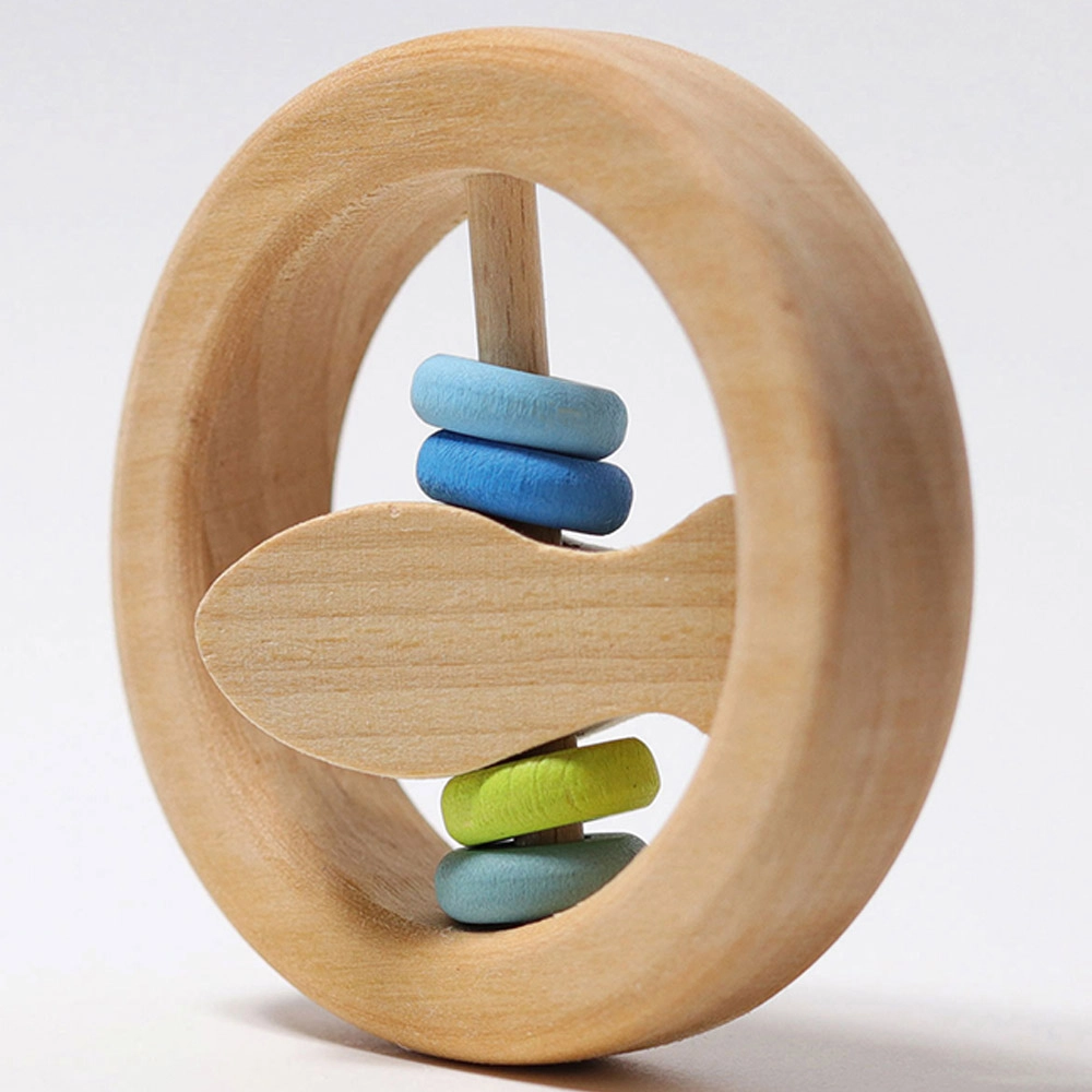 Rattle Little Fish Zeppo - Suitable for 0 month and above alder and lime wood