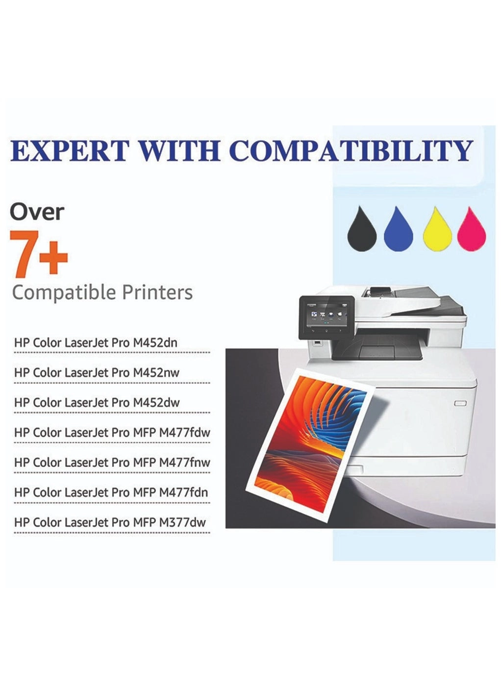 CF410A - Black Cyan Magenta Yellow Pack