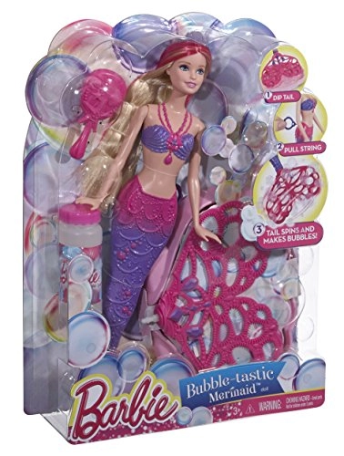 Barbie Dreamtopia Bubbles n Fun Mermaid - green cherry stem tiara Ages 3+