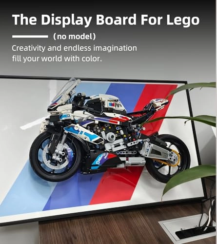Display Wallboard for LEGO 42130 Technic BMW M 1000 RR Motorcycle Model Kit - 65X40cm