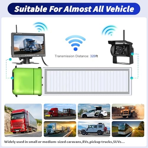 Wireless RV Backup Camera System - Night Vision Wireless 1080P