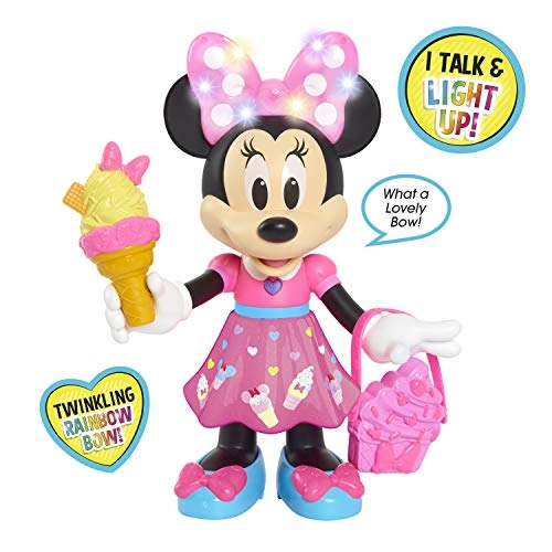 Minnie Mouse Doll - 10-Inch Interactive Light-up Bow Sounds Ages 3+