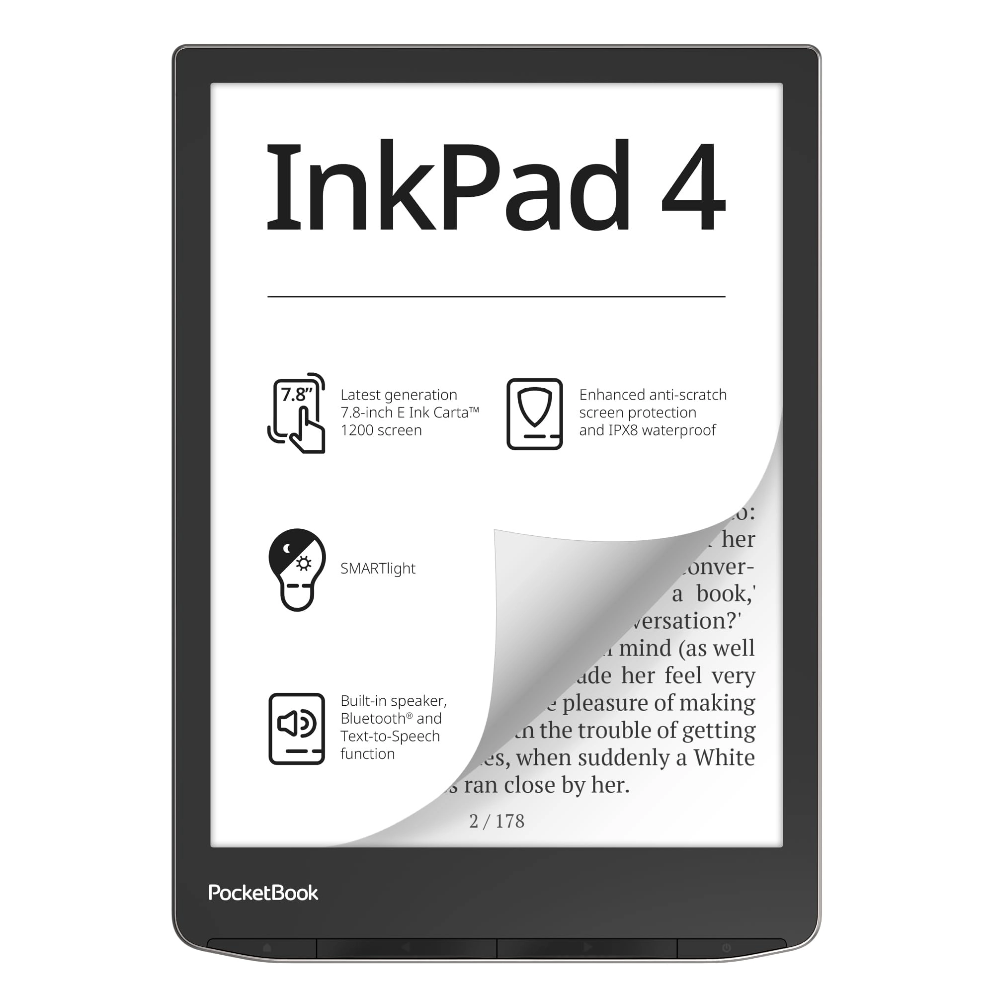 PocketBook InkPad 4 - 7.8 inch