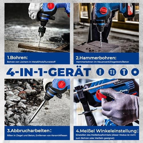 18V Cordless Hammer Drill - Battery Powered