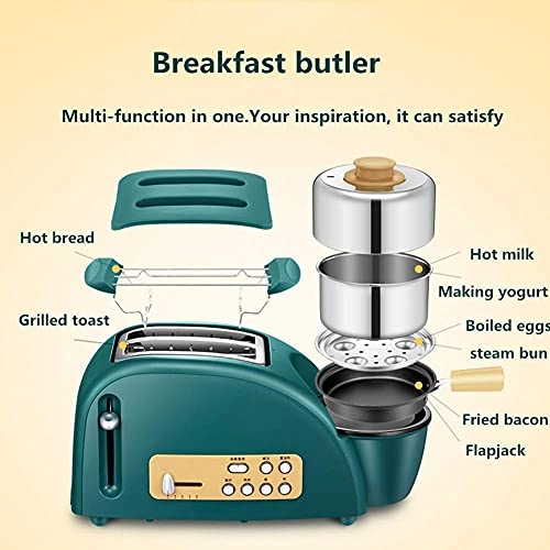 3-In-1 Breakfast Station - 2 Slice Stainless Steel