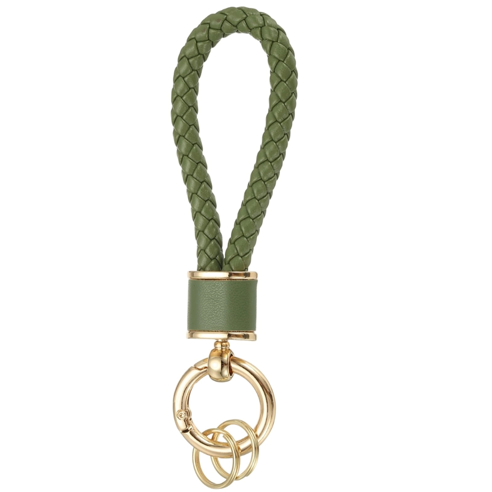 Braided Leather Keychain - Animal
