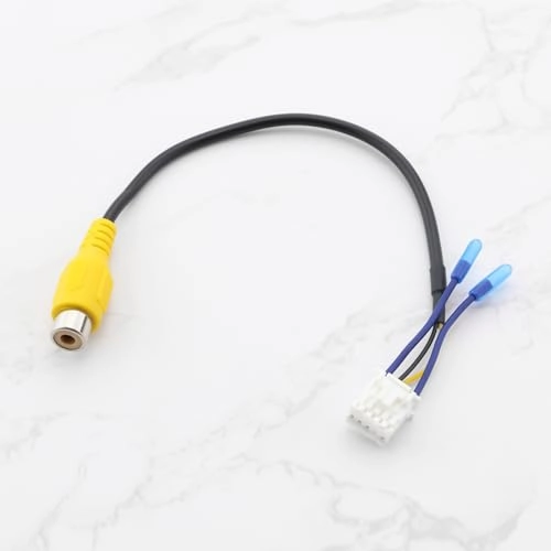10Pin Rear View Backup Camera Cable Adaptor - 2PCS 20.9cm RCA