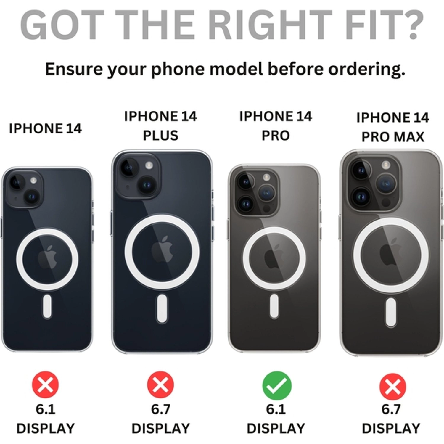 Case Screen Protector - TPU-PC for iPhone 14 Pro Max