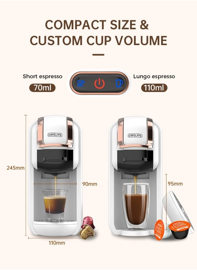4-in-1 Capsule Coffee Machine - 19 bar (AC-514)