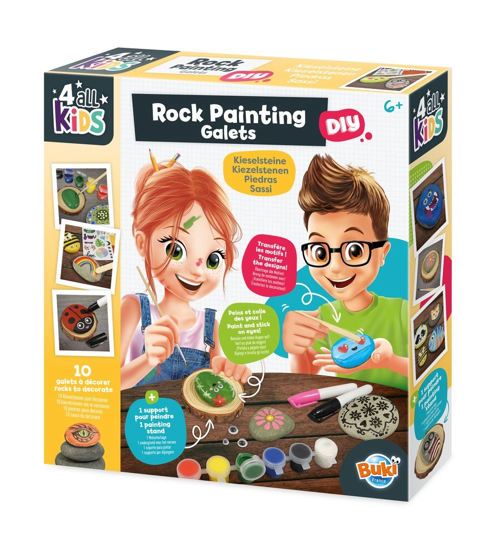 Buki France Rock Painting Kit - 10 pieces