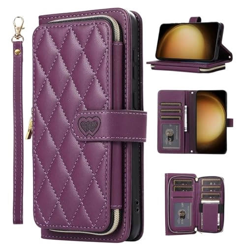 Case for Xiaomi Redmi Note 12 Pro 5G - Faux Leather Zipper Purse Wallet Phone Cover