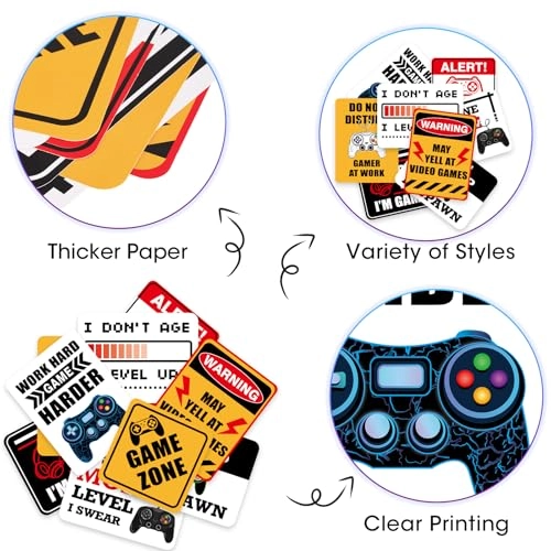 WR-Game Signs-C001-US - 9 piece(s) Video Game