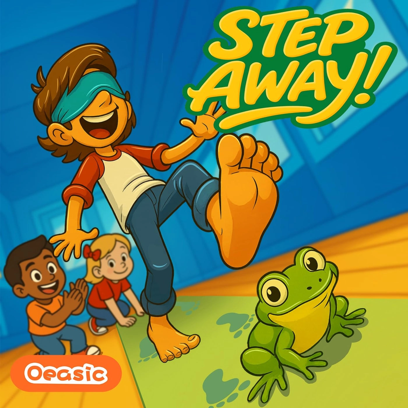 Don't Step in Frogs - Frog Mat Blindfold