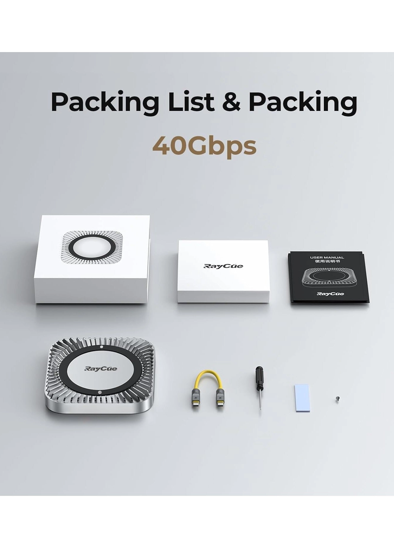 Mac Mini M4 Dock - M.2 NVMe/SATA 4K60Hz 10G USB