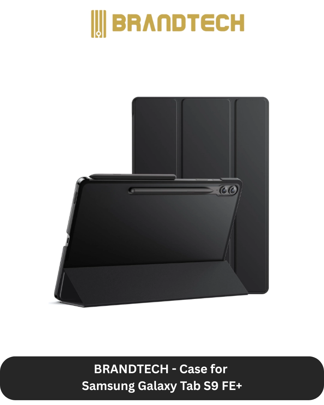 Brandtech Cover with Screen Protector for Galaxy Tab S9 FE Plus