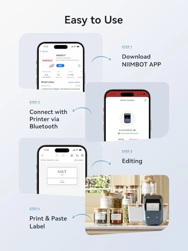 B1 - Label Maker 50*30mm Labels Space Blue