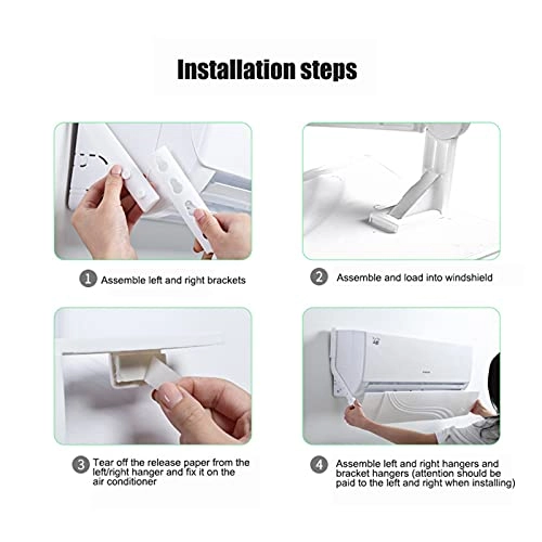 Retractable Air Conditioner Shield - 58*19cm PP+PS+PVC