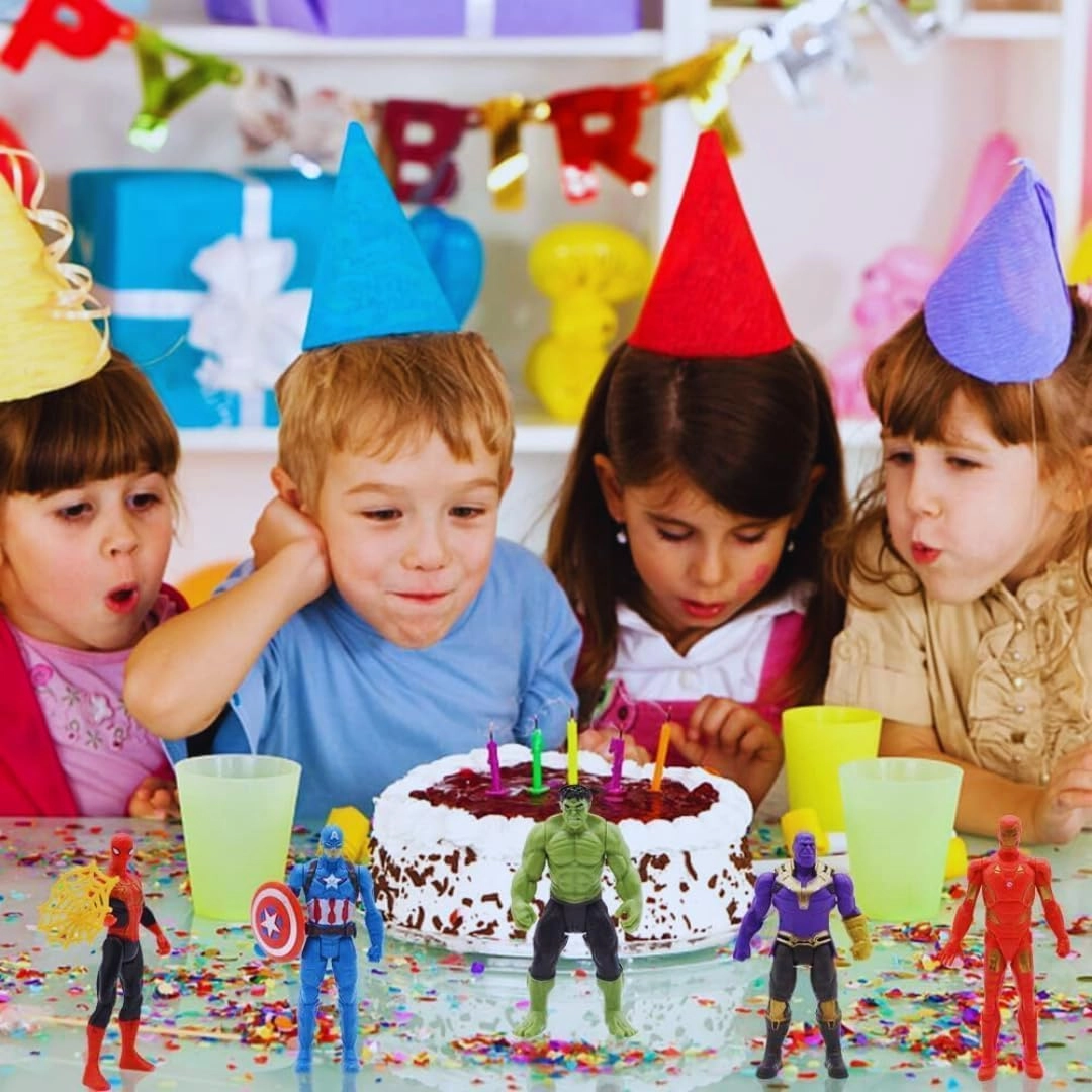 Heros Figures Set - Superhero - 5 pcs