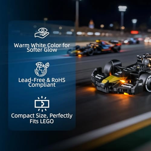 LED Light for Lego-77252 Speed Champions APXGP Team Race Car - Multicolor