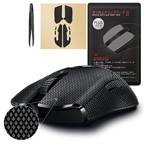 2.0 Plus Anti Slip Mouse Grip Tape - Compatible with Razer Viper/Viper 8KHz / Viper Ultimate Sweat Resistant