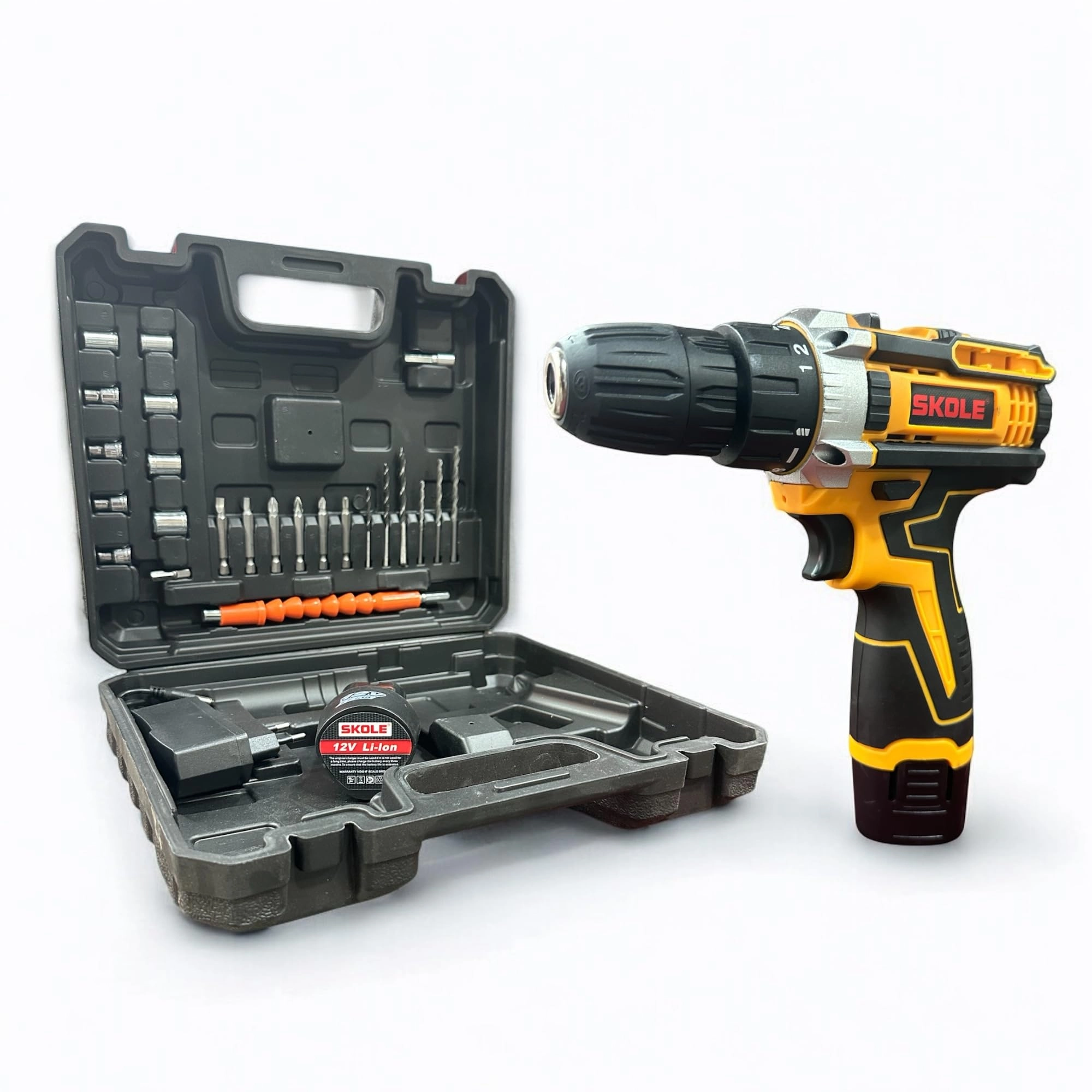 SKOLE Professional 12V Cordless Drill Driver - 1500mAh