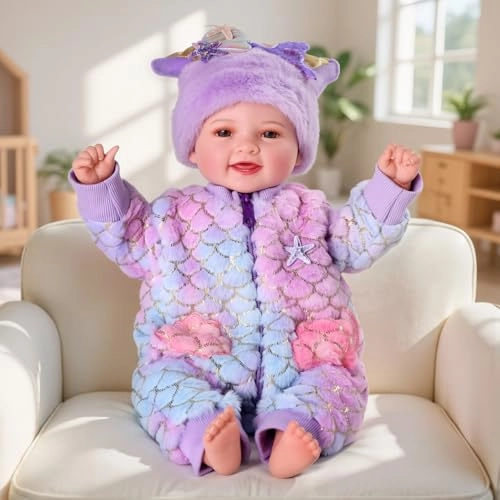 Mia Reborn Baby Doll - 17-inch Vinyl Cotton Ages 3+