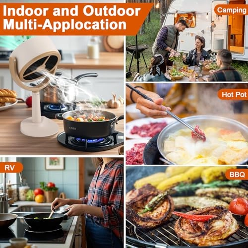 Portable Range Hood - Rechargeable 125° Adjustable Rotation Low Noise