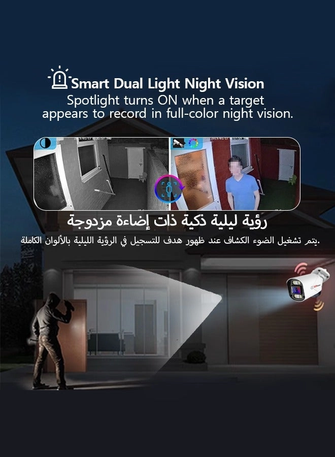 Bullet Camera - 8 megapixel + NVR - 8CH