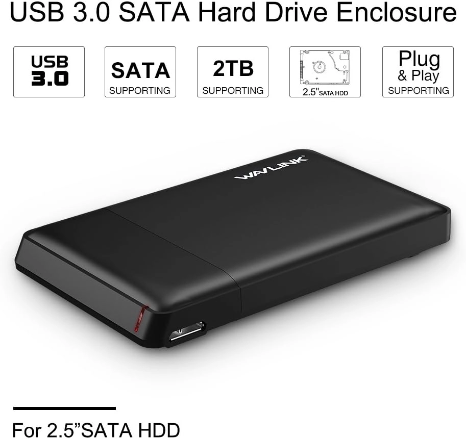 External USB 3.0 Hard Drive Case - 2.5''
