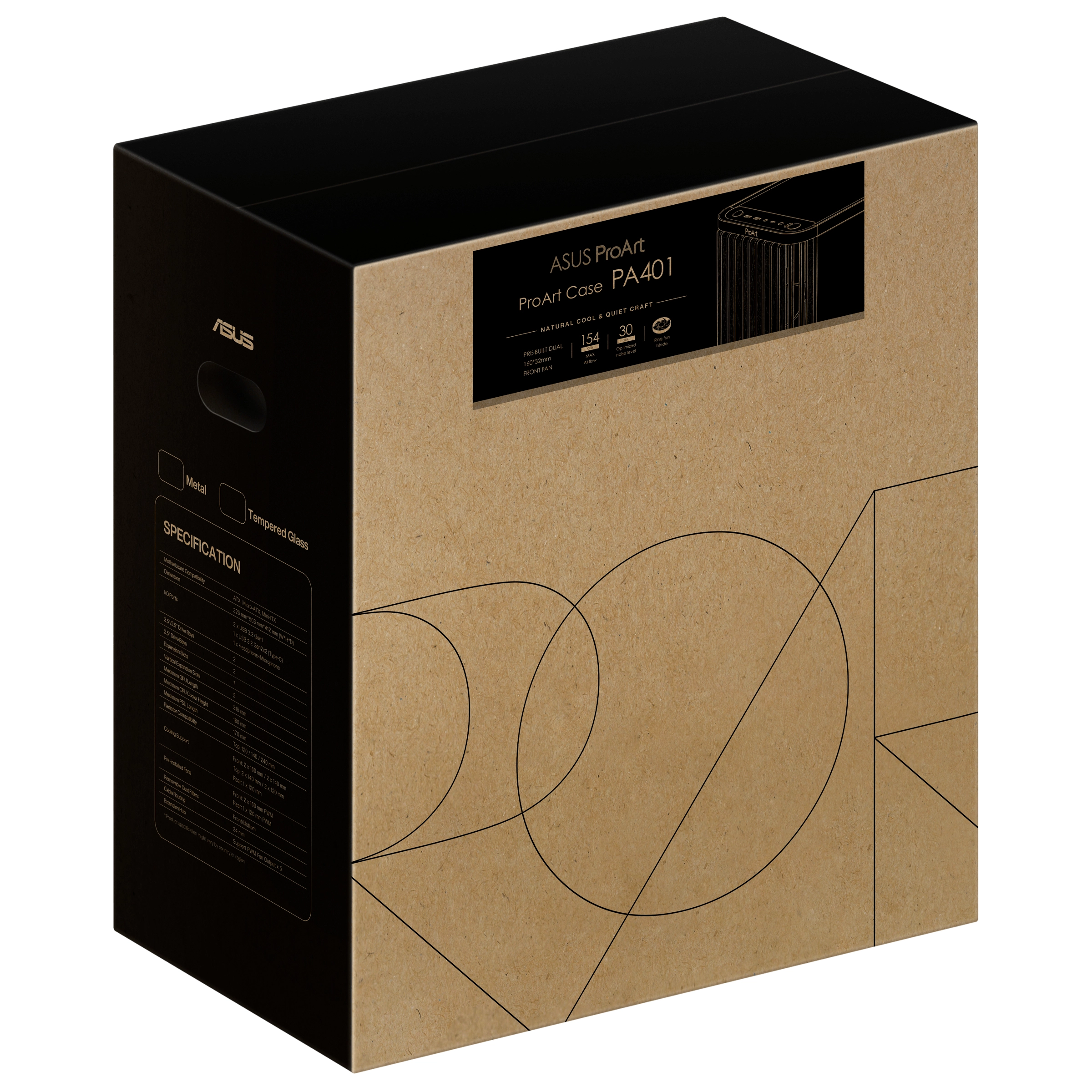 ProArt PA401 - Wood Edition Mid-Tower ATX Black