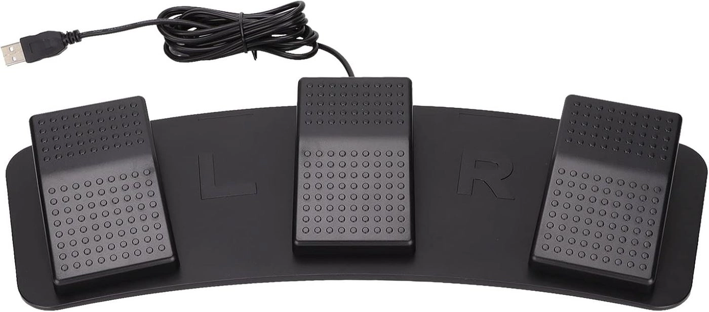 cheekyglo Triple Foot Switch Pedal - Wired USB
