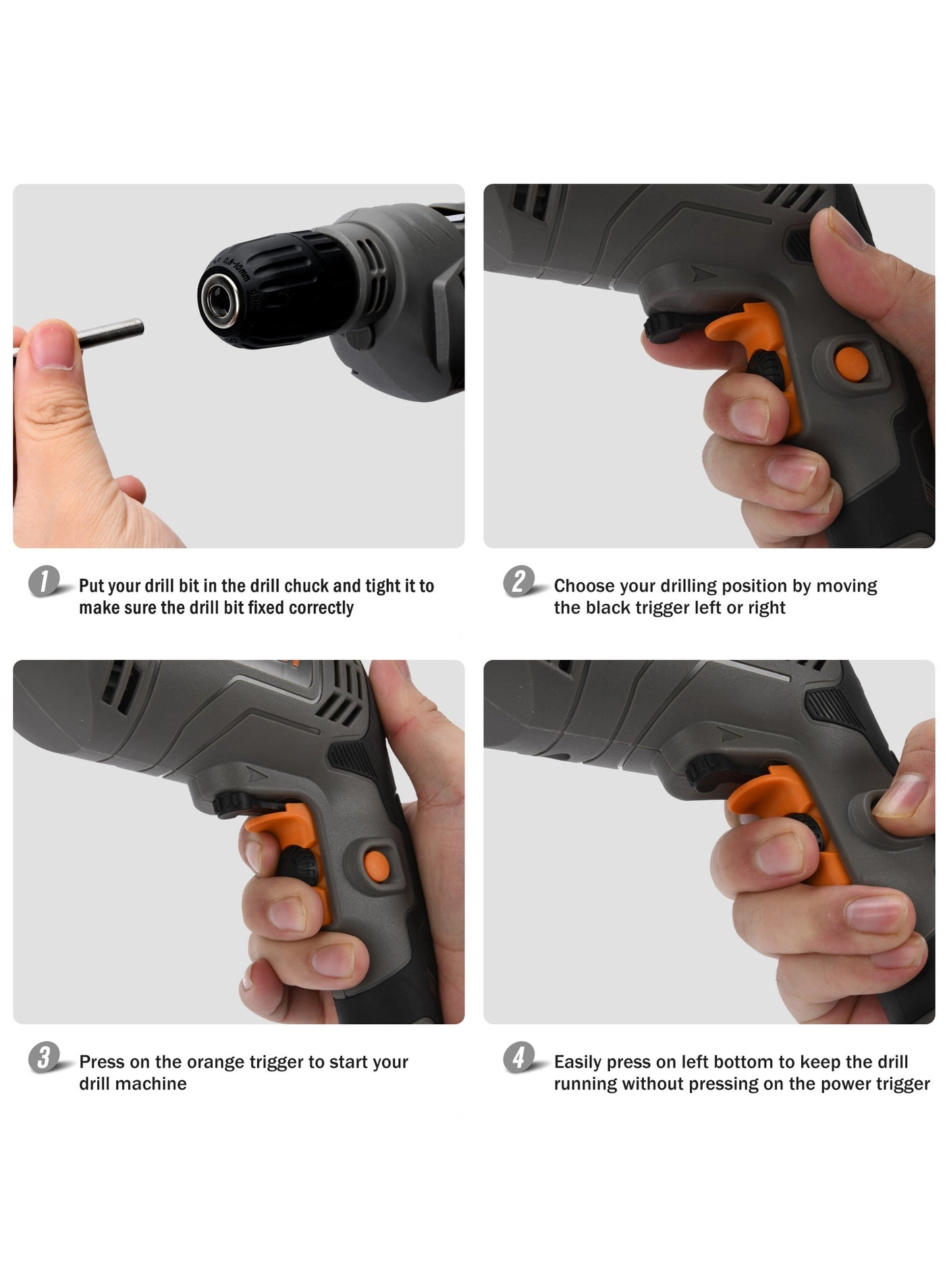 KBM 450 S - 450W 10MM Keyless Chuck