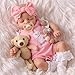 Reborn Baby Doll - 17-Inch Soft Cloth Body Sleeping Ages 3+