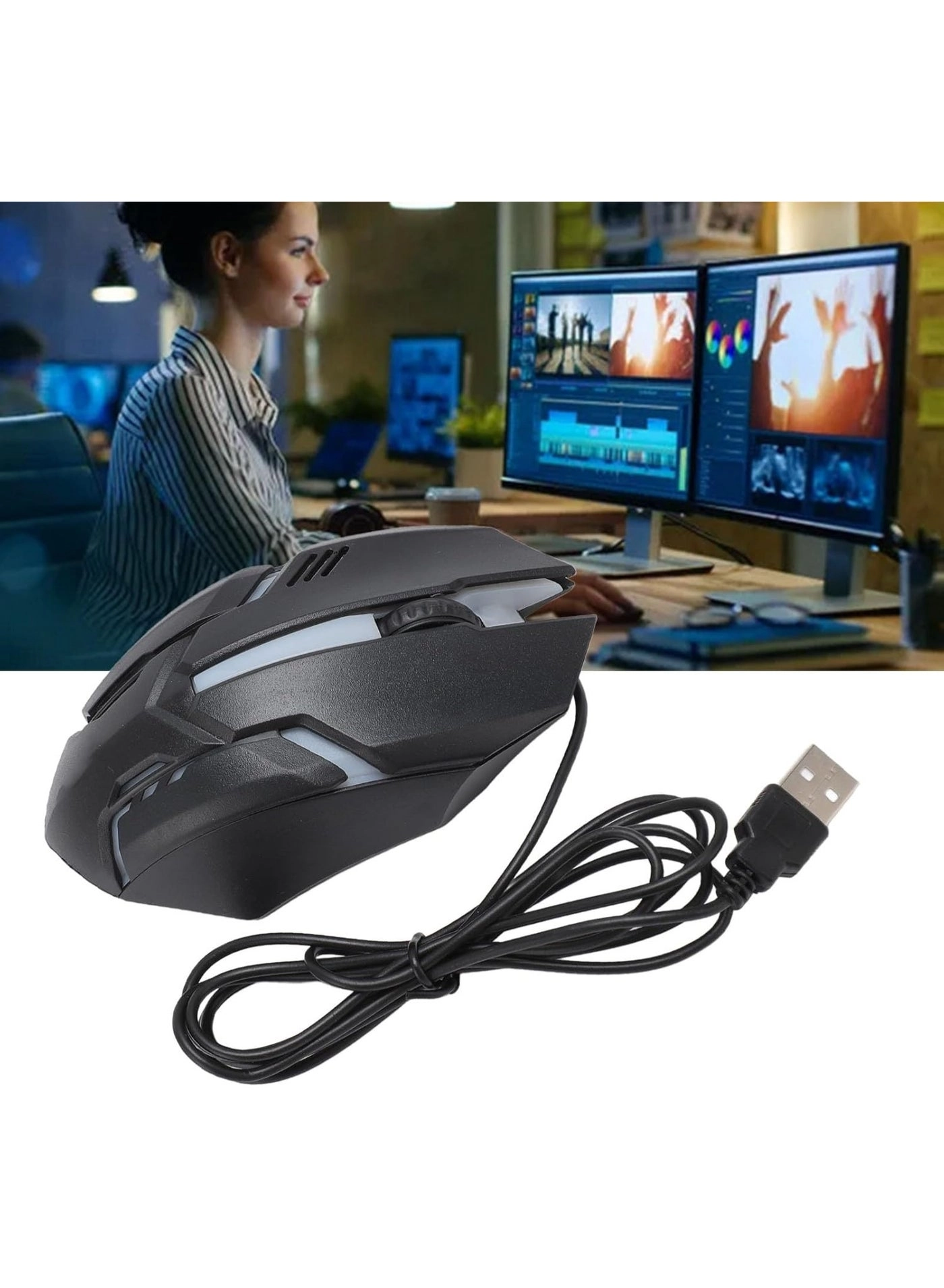 Ergonomic Optical Mouse - Wired