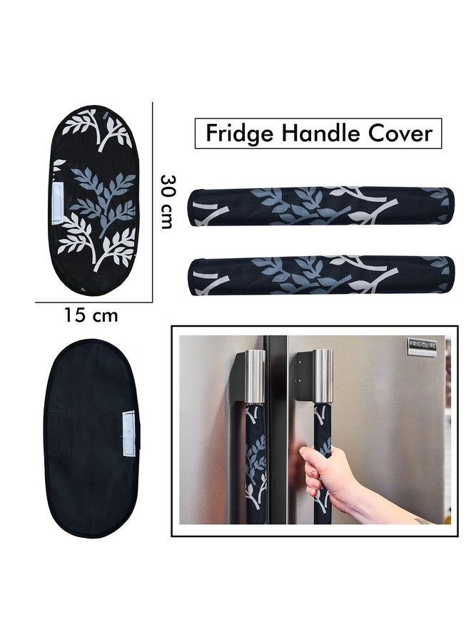 Fridge Top Cover - 99 X 56 CM + Fridge Handle Covers - 2 30 X 16 CM + Fridge Mats - 4 pieces 28 X 43 CM