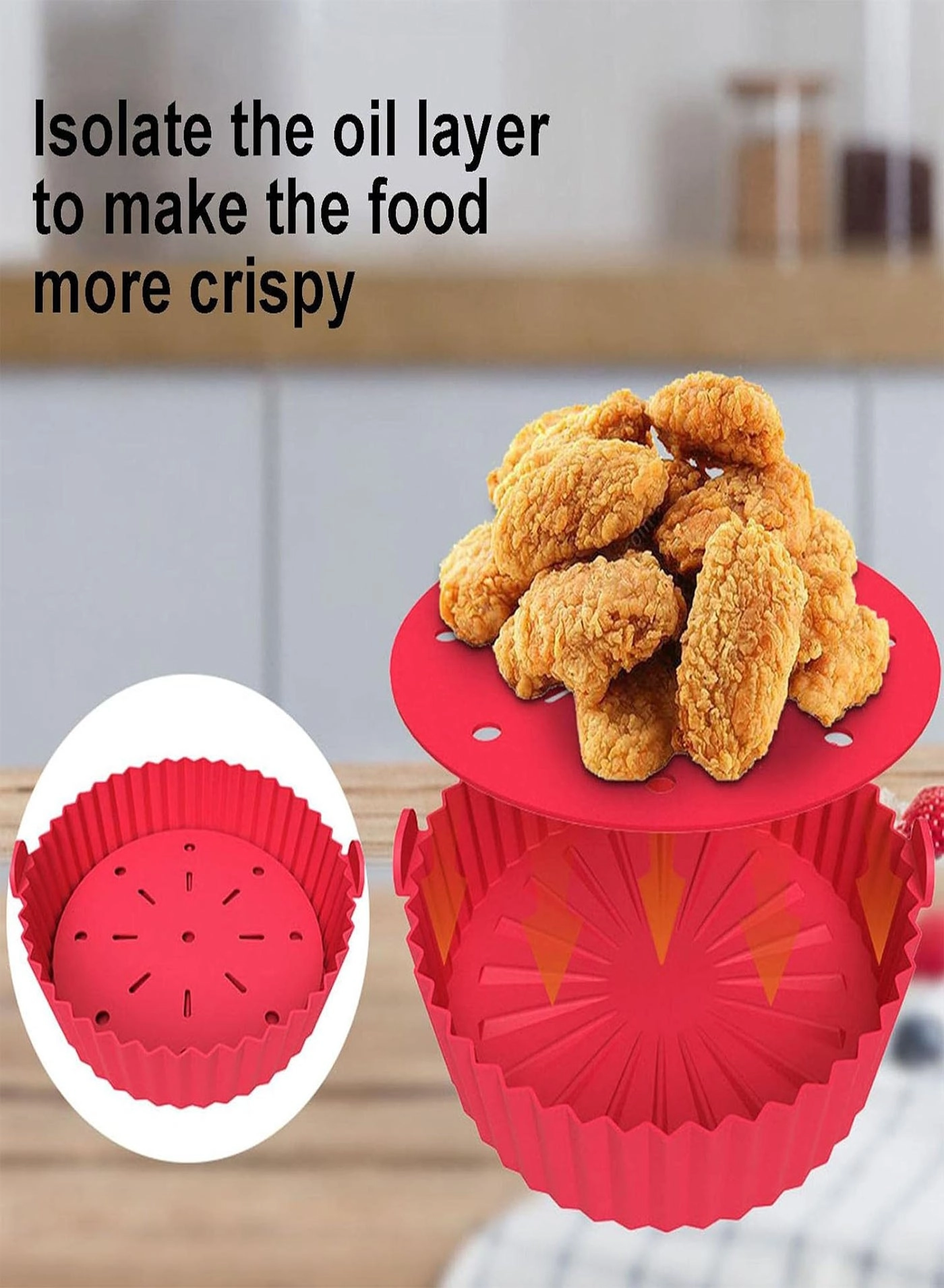 Air Fryer Basket - Silicone 2 piece(s)