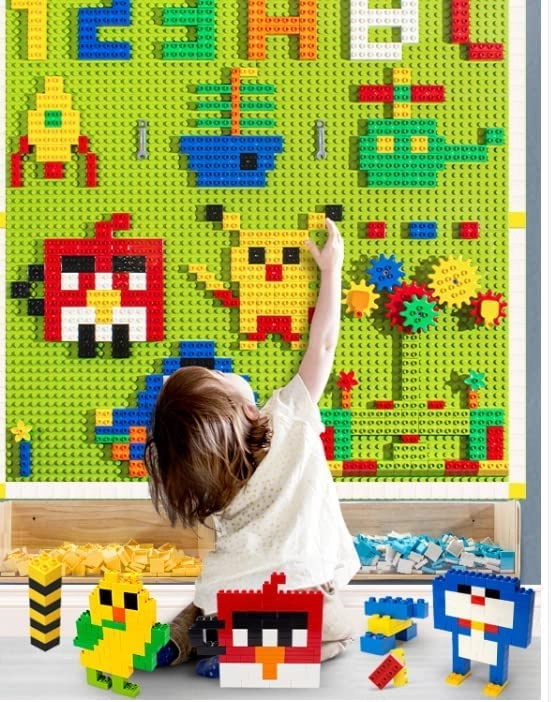 Building Brick Baseboard - 6 pcs