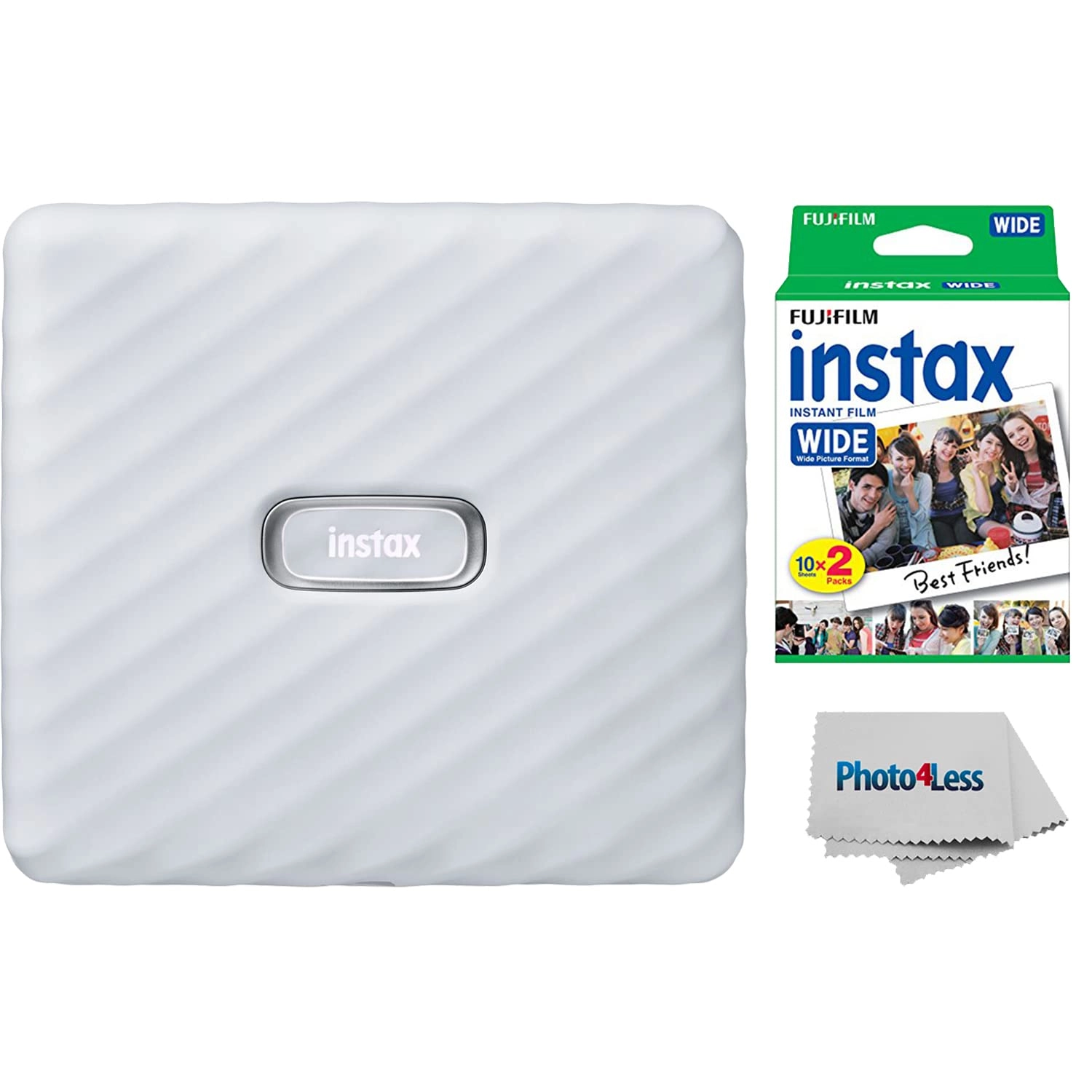 Instax Link Wide + Instax Film - 20 Sheets + Cloth